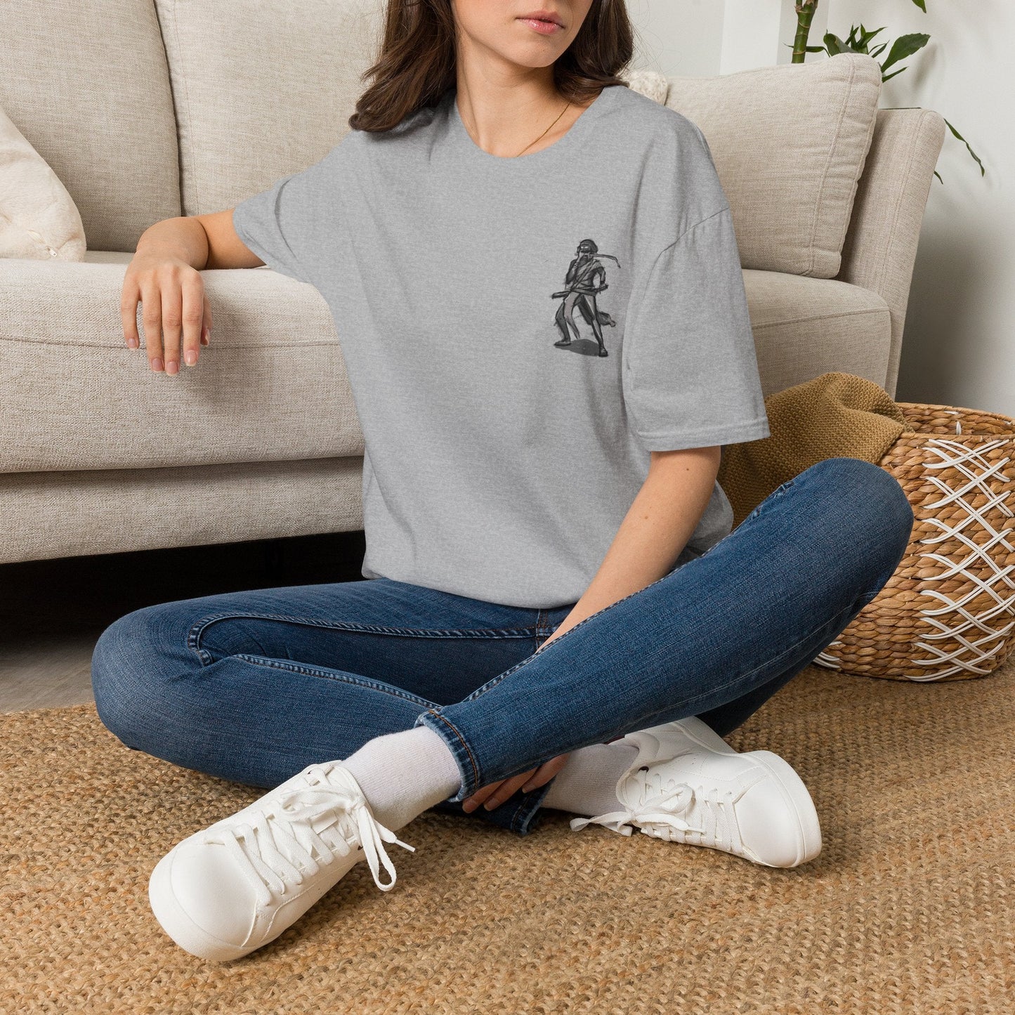 Pirate Skull & Swords T-Shirt in White, front view