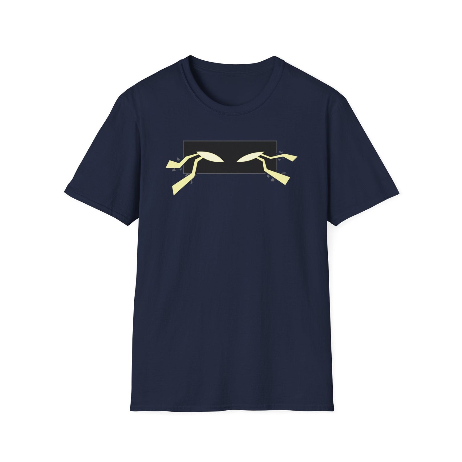 Minimalist Eyes Graphic T-Shirt in Military Green, lifestyle photo