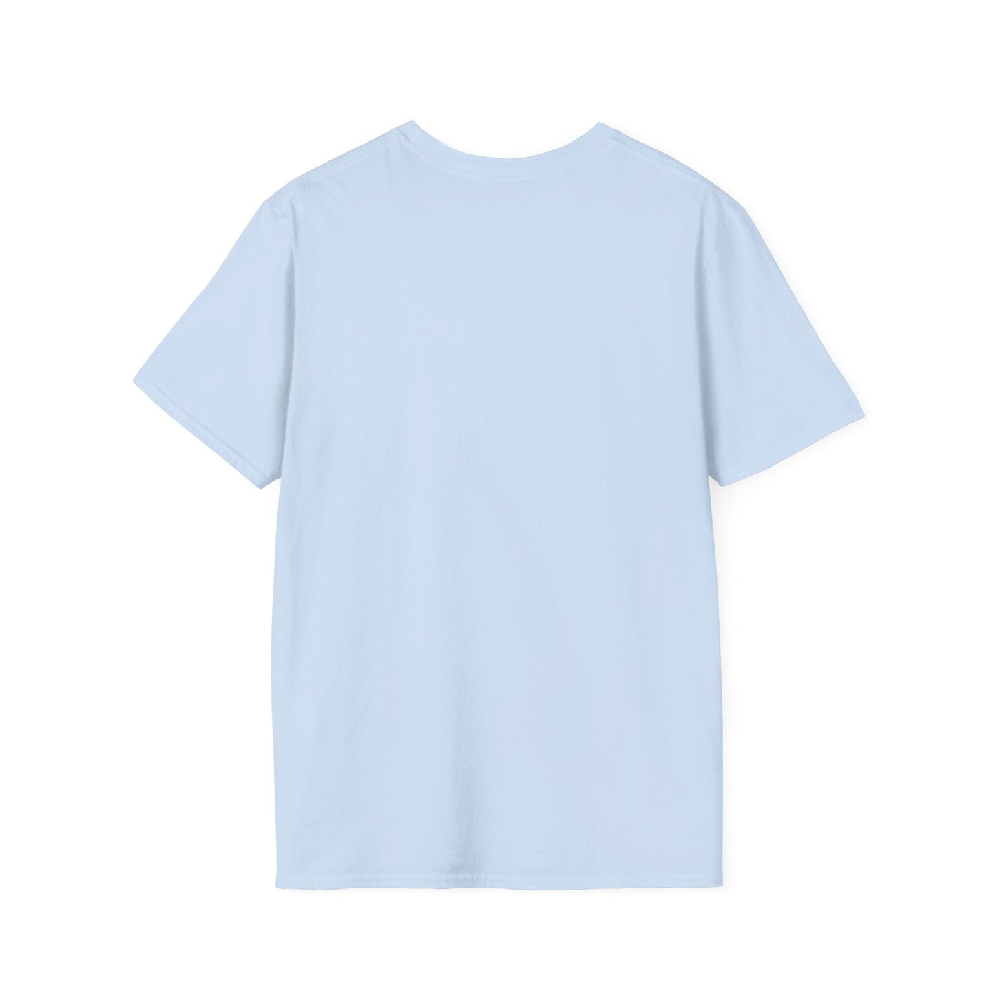 Cute Robot Dog Pocket Tee in White, back view