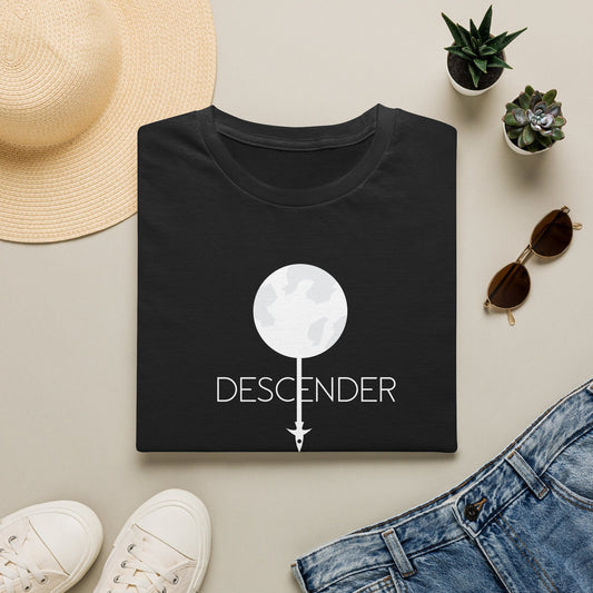 Descender Moon T-Shirt in Navy, front view