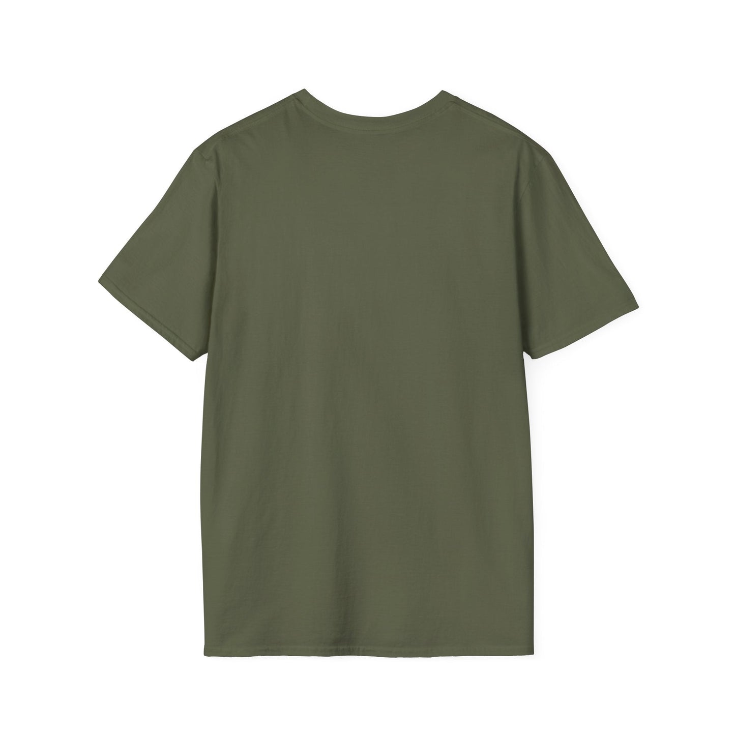 Descender Moon T-Shirt in Military Green, back view