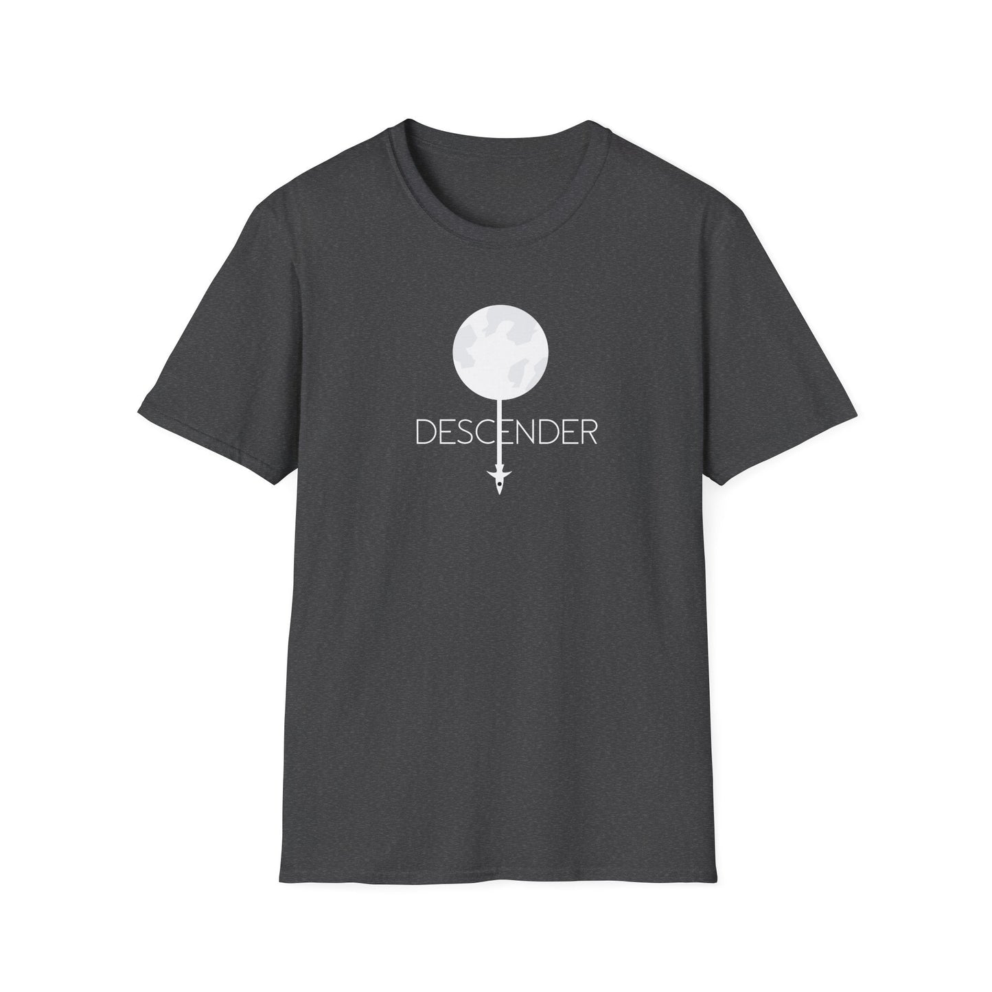 Descender Moon T-Shirt in Military Green, lifestyle photo