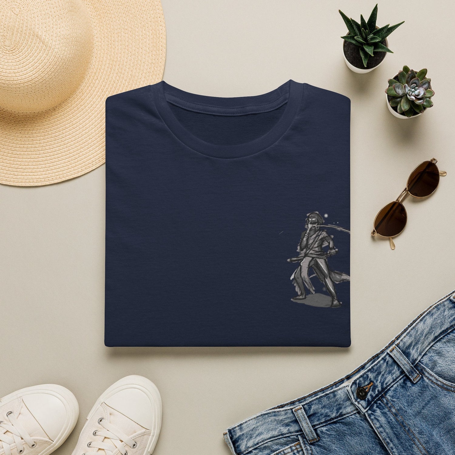 Pirate Skull & Swords T-Shirt in Red, front view
