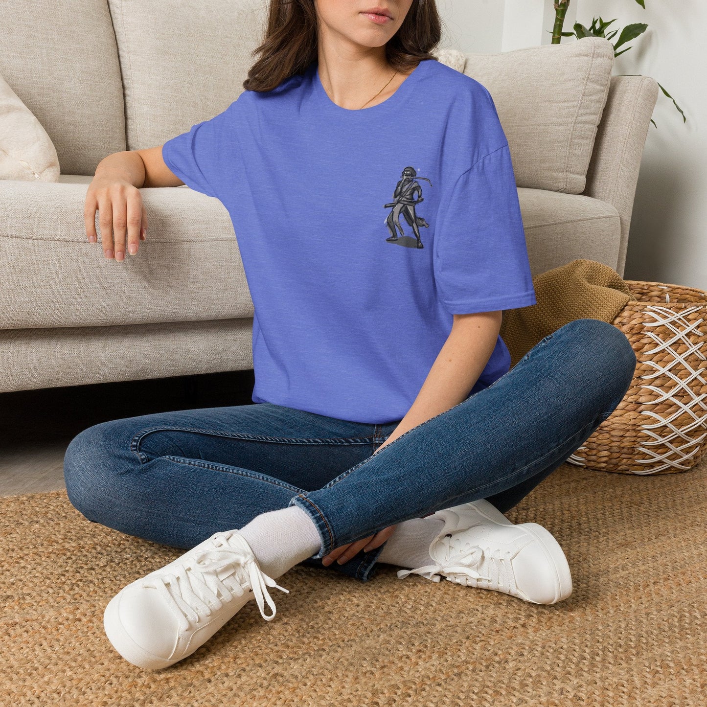 Pirate Skull & Swords T-Shirt in White, lifestyle photo