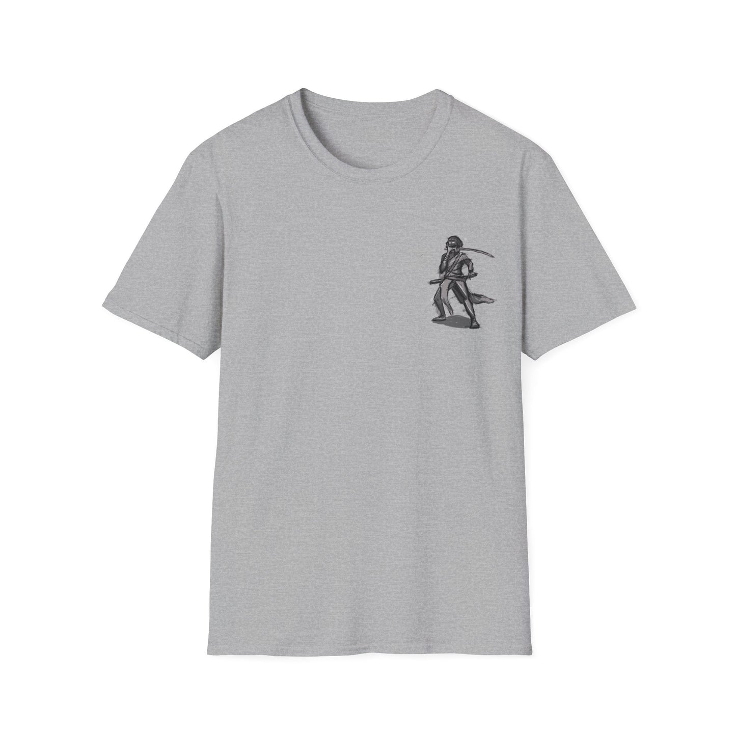 Pirate Skull & Swords T-Shirt in White, back view